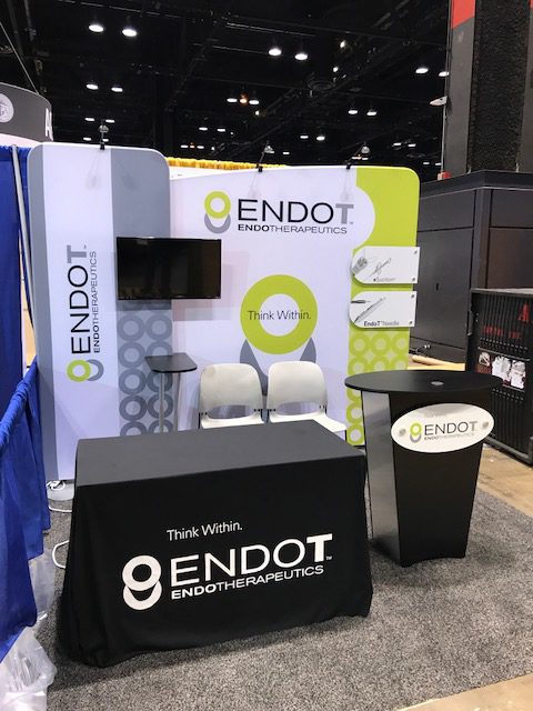 endo therapeutics simple trade show booth