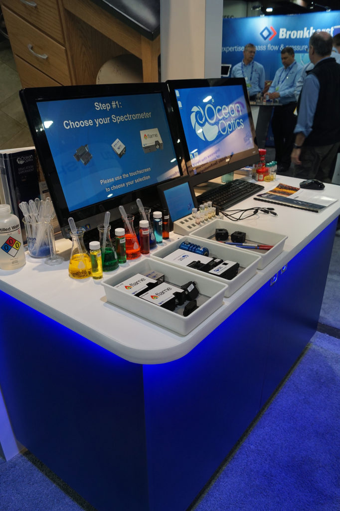 ocean optics hybrid trade show booth demo_small